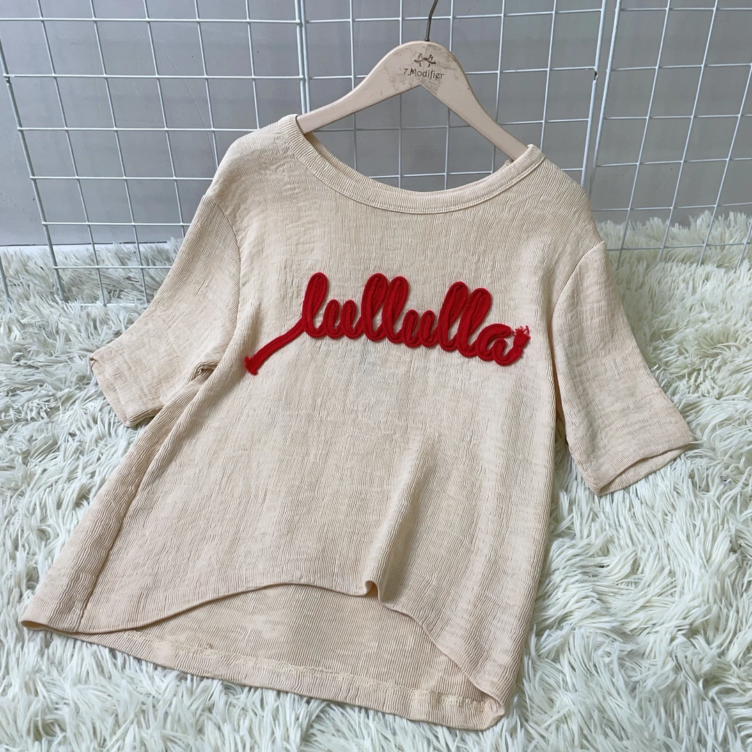 圆领女款夏季简约字母印花百搭T 16101201