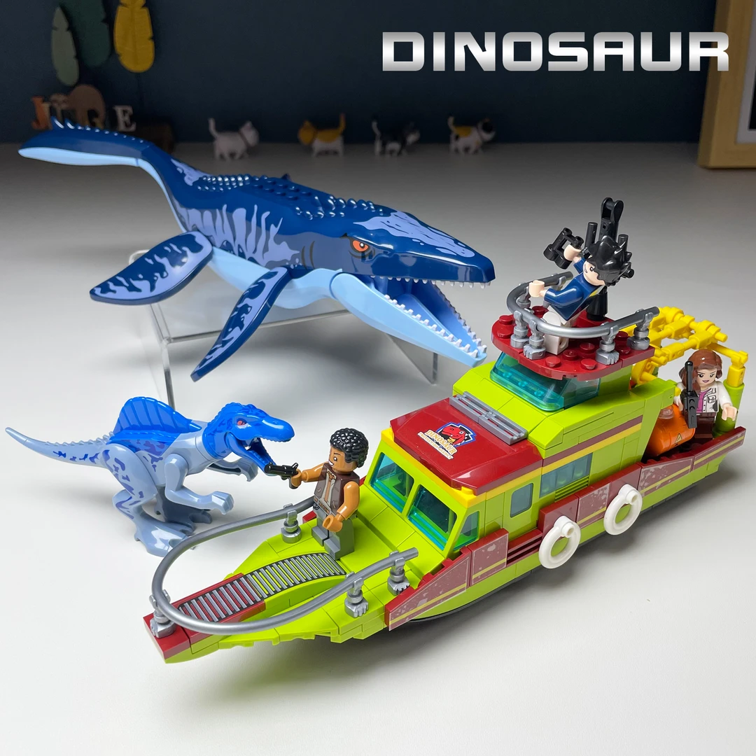 2025年沧龙恐龙积木男孩侏罗纪玩具苍龙霸王龙世界拼装小朋友礼物