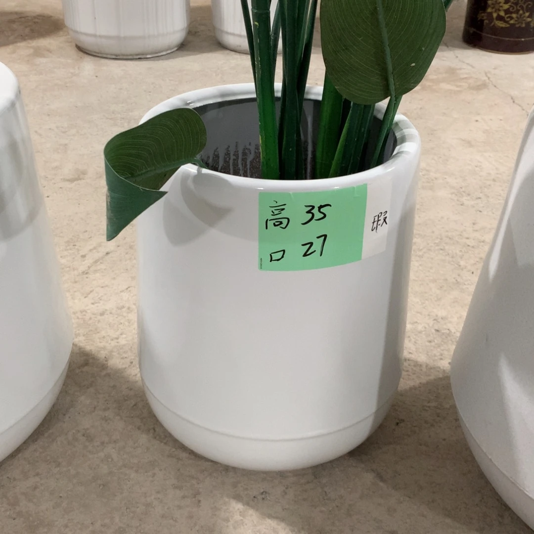 微瑕高温陶瓷花盆