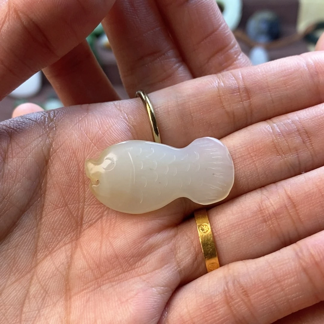 和田玉（糖玉）颈饰未镶嵌