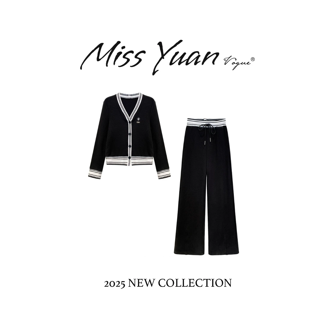 M.Y 媛总 2719#CSIN小香风套装2025早春高腰运动休闲轻奢两件套