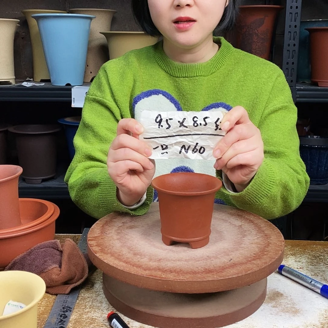 紫砂一只紫砂花盆N60