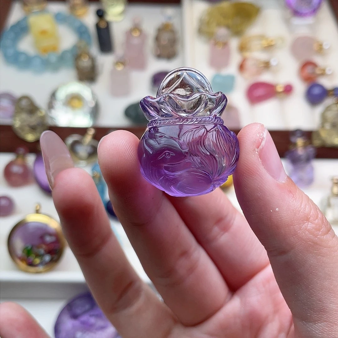 水晶颈饰未镶嵌简**U天然水晶吊坠056