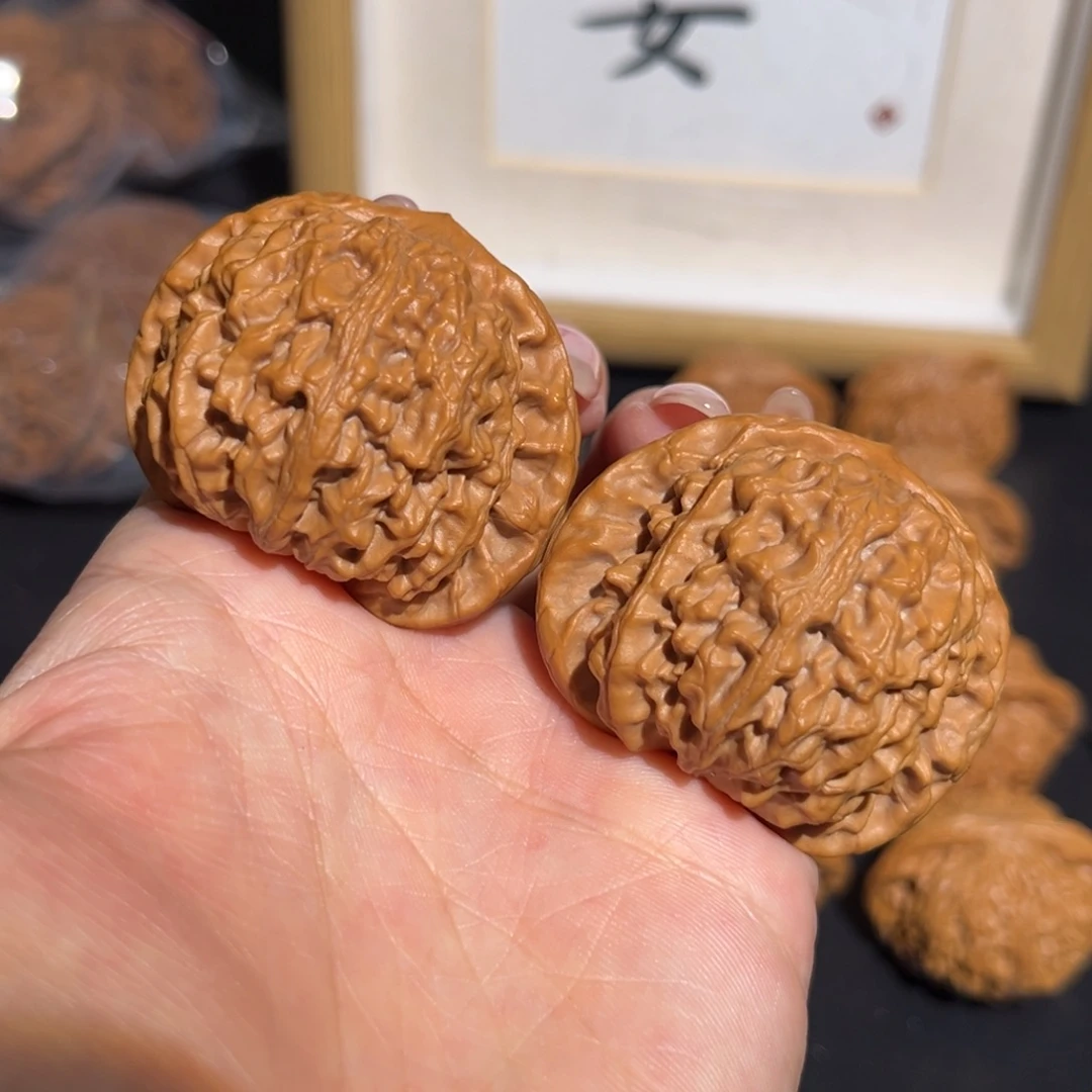 吊坠文玩核桃红龙44