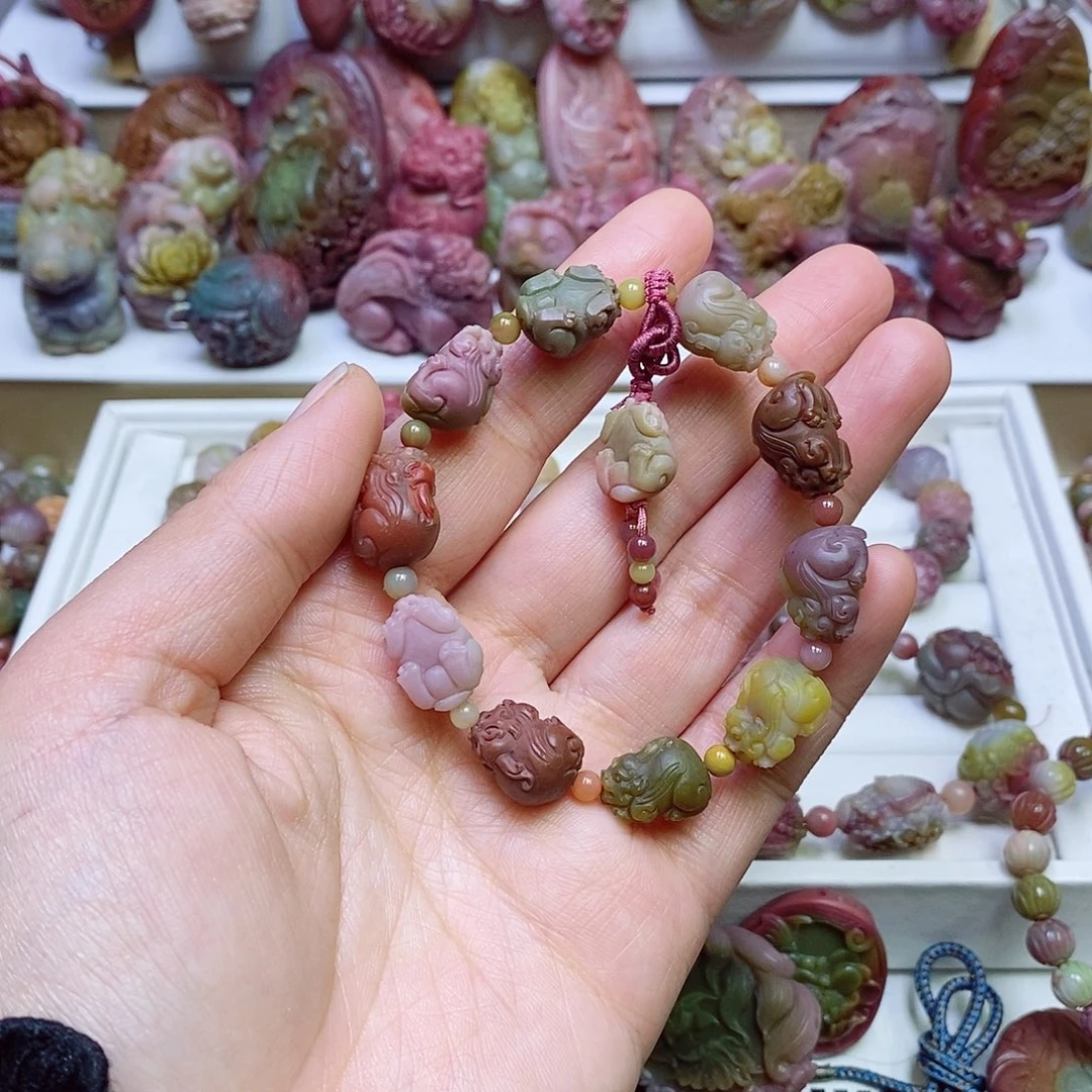 玛瑙/玉髓盐源玛瑙手链未镶嵌