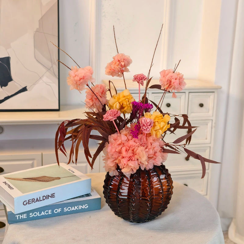 质享家【吉星】轻奢花艺摆件永生花客厅壁龛客厅玄关家居家装家饰