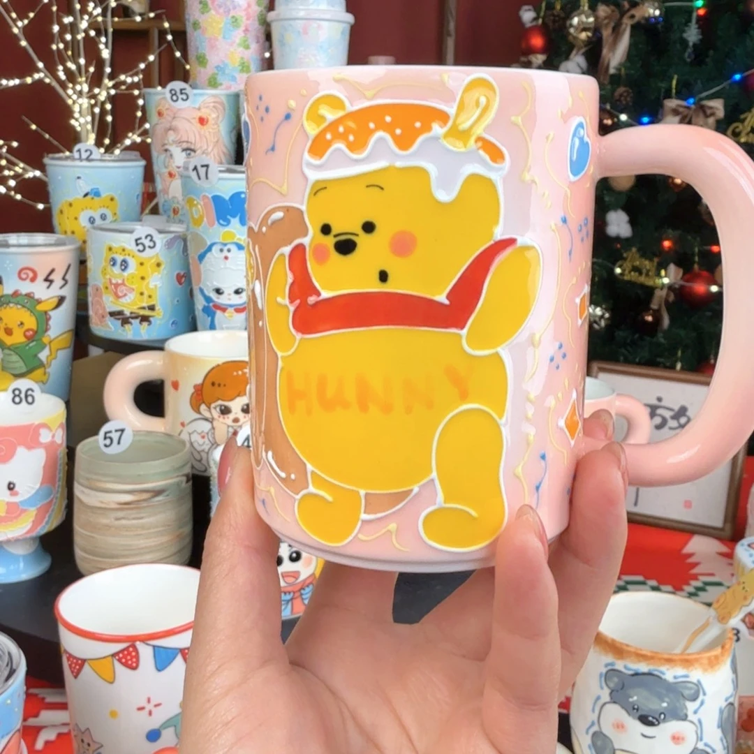 颜***妍陶景德镇手绘高温釉下彩玉泥