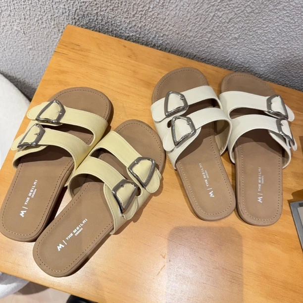 新疆包邮-8999-3#皮子博肯超软凉拖（平底很软）