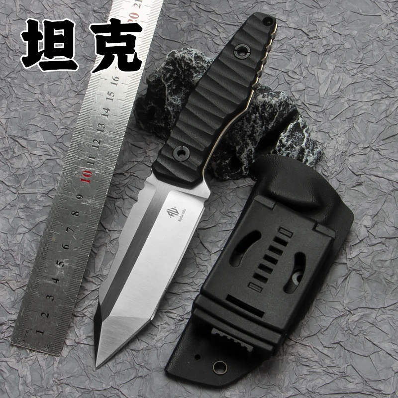 黑兵-坦克 美国粉末钢高硬度高端刀户外多功能刀
