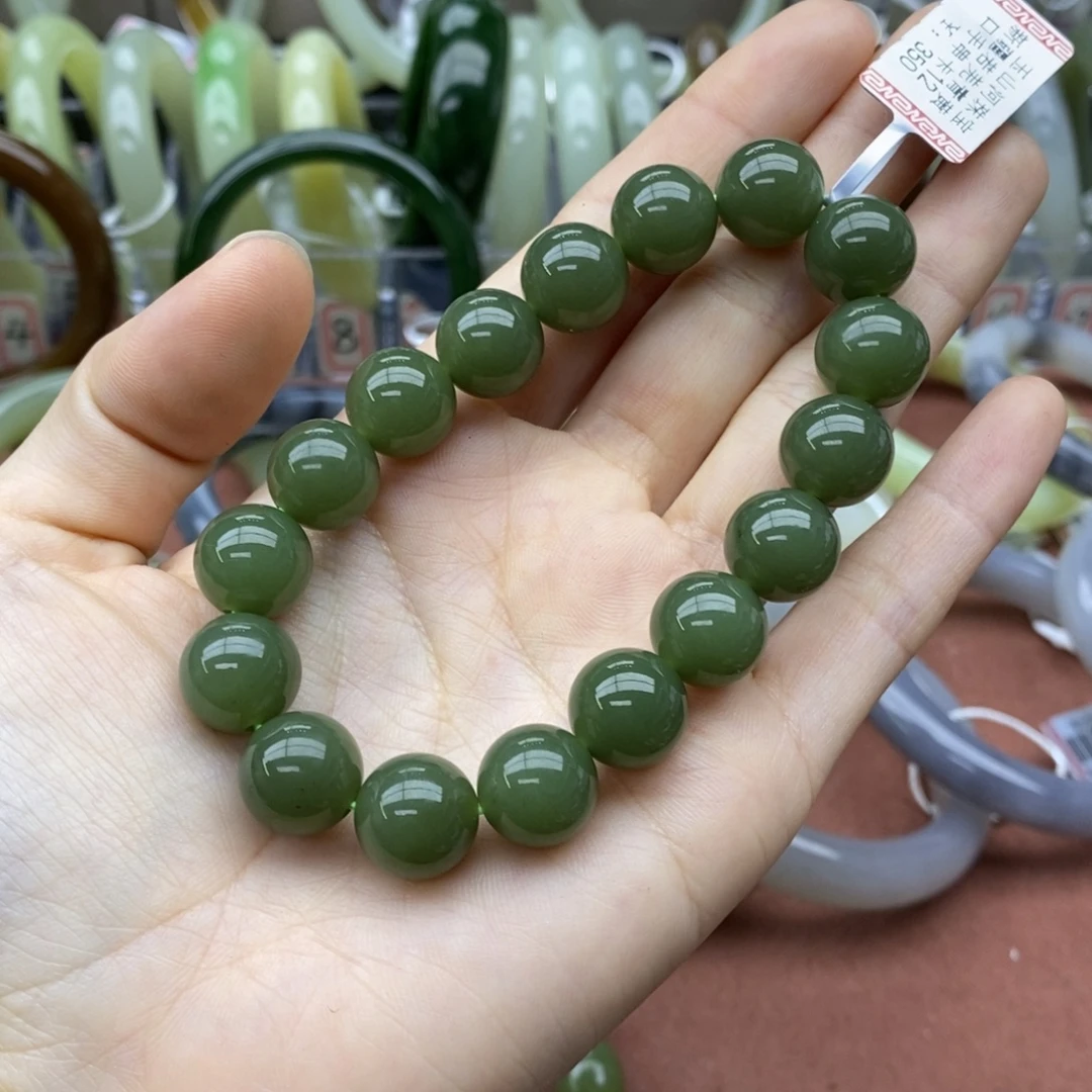 和田玉未镶嵌手串卡12