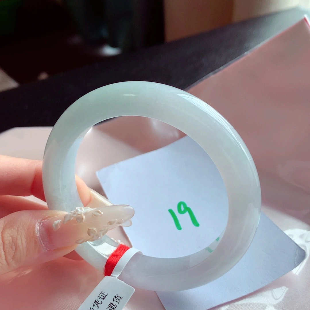 未镶嵌手镯翡翠天然缅甸翡翠A货手镯 19号