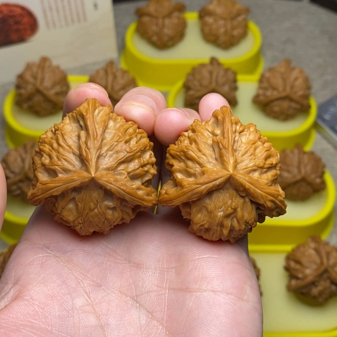 醉***笑文玩核桃吊坠盘山三棱41微修打底