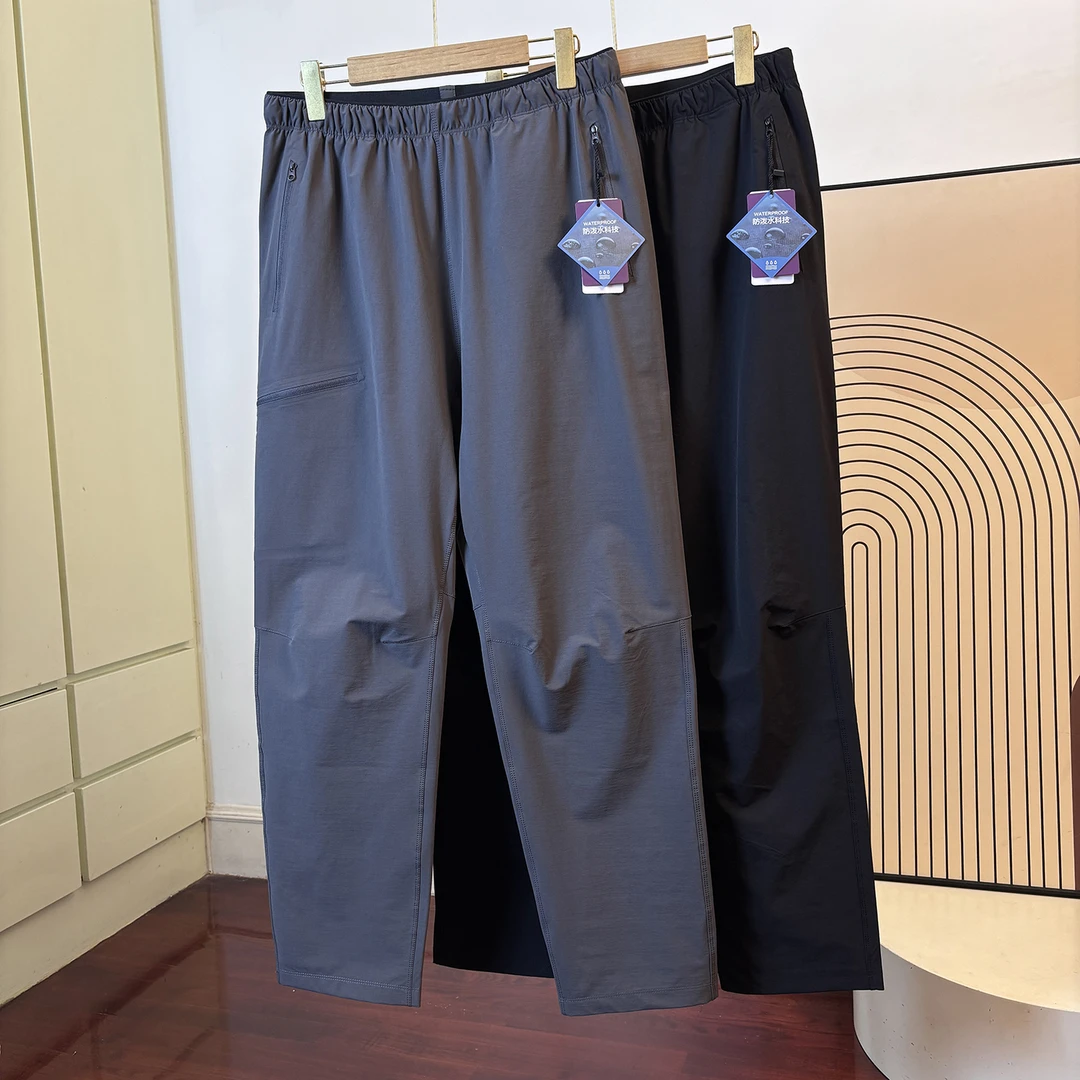 户外飞禽机能 男士秋季防风防泼水松紧腰宽松透气软壳直筒休闲裤