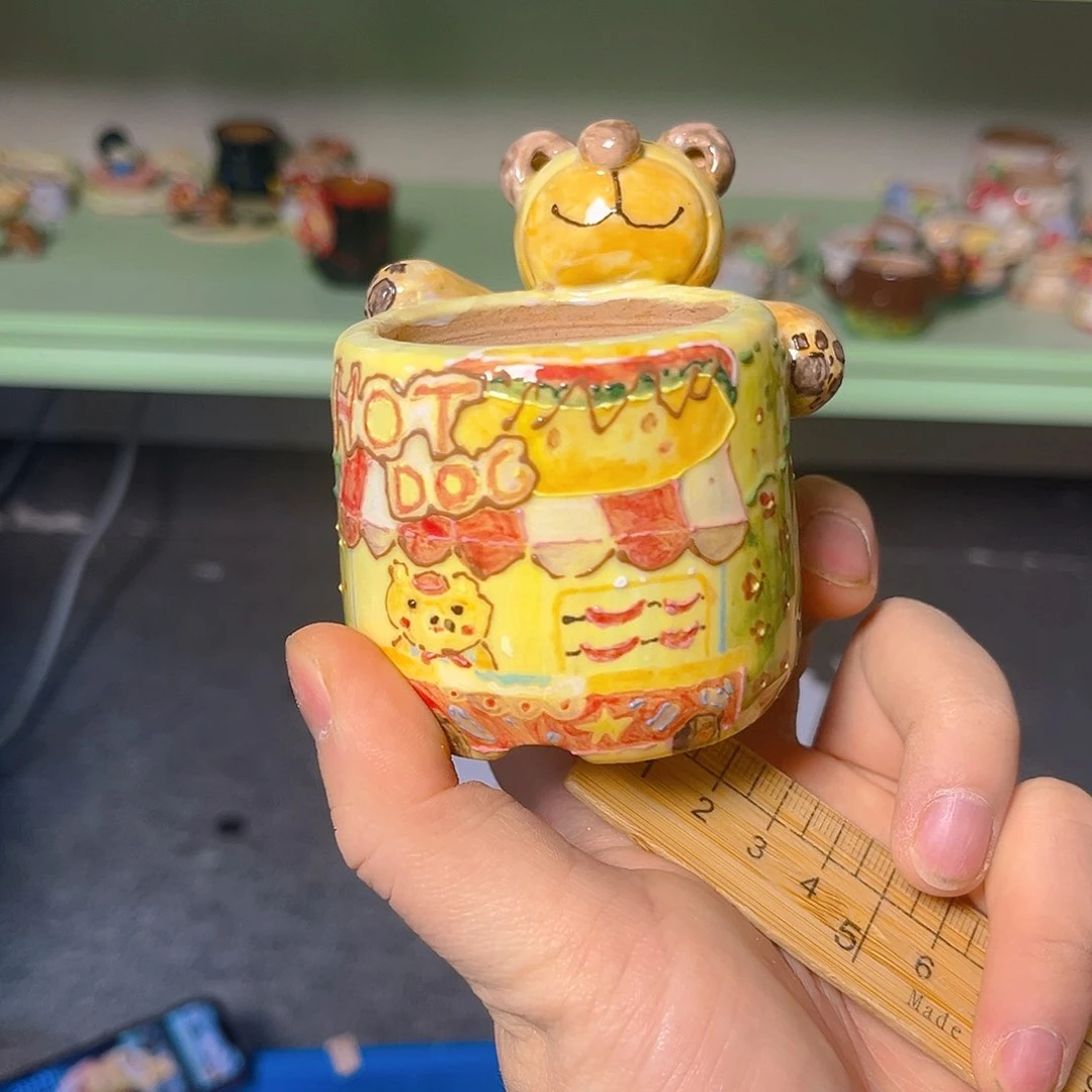 红陶老梧家瑕疵多肉花盆