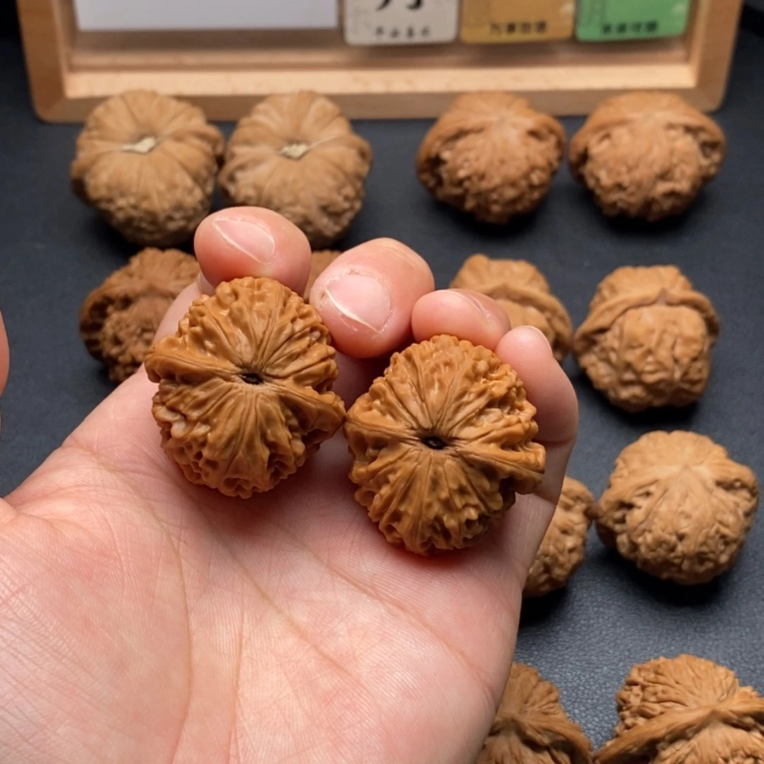 文玩核桃把件34龙眼