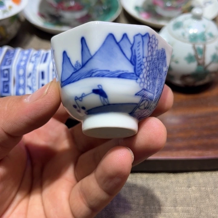 纯手绘精品盖碗杯