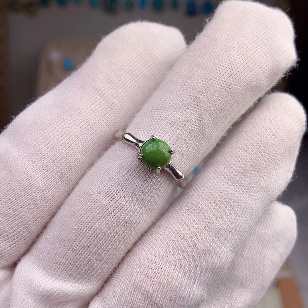 绿松石戒指银S925镶嵌