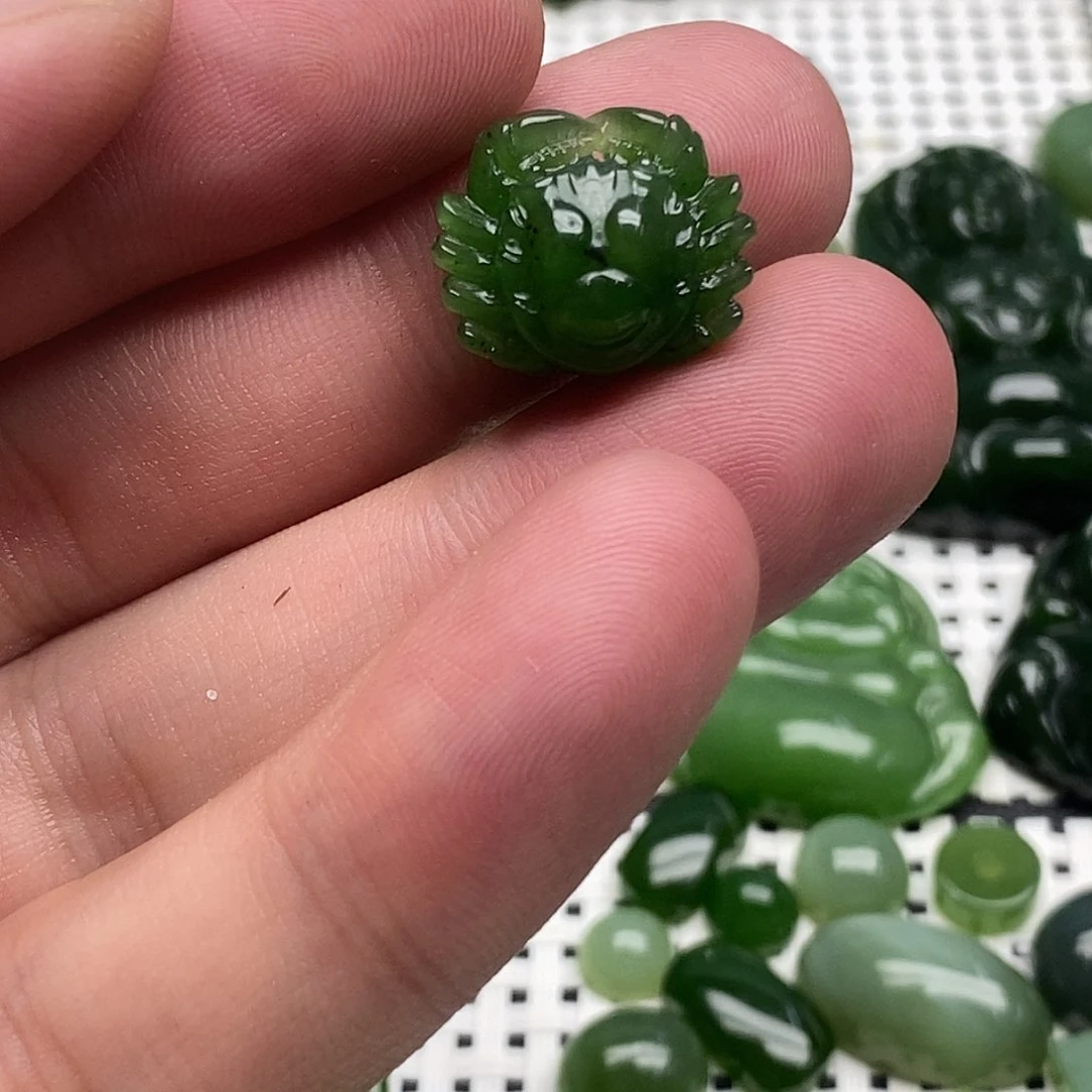 和田玉（碧玉）未镶嵌吊坠(不含链)