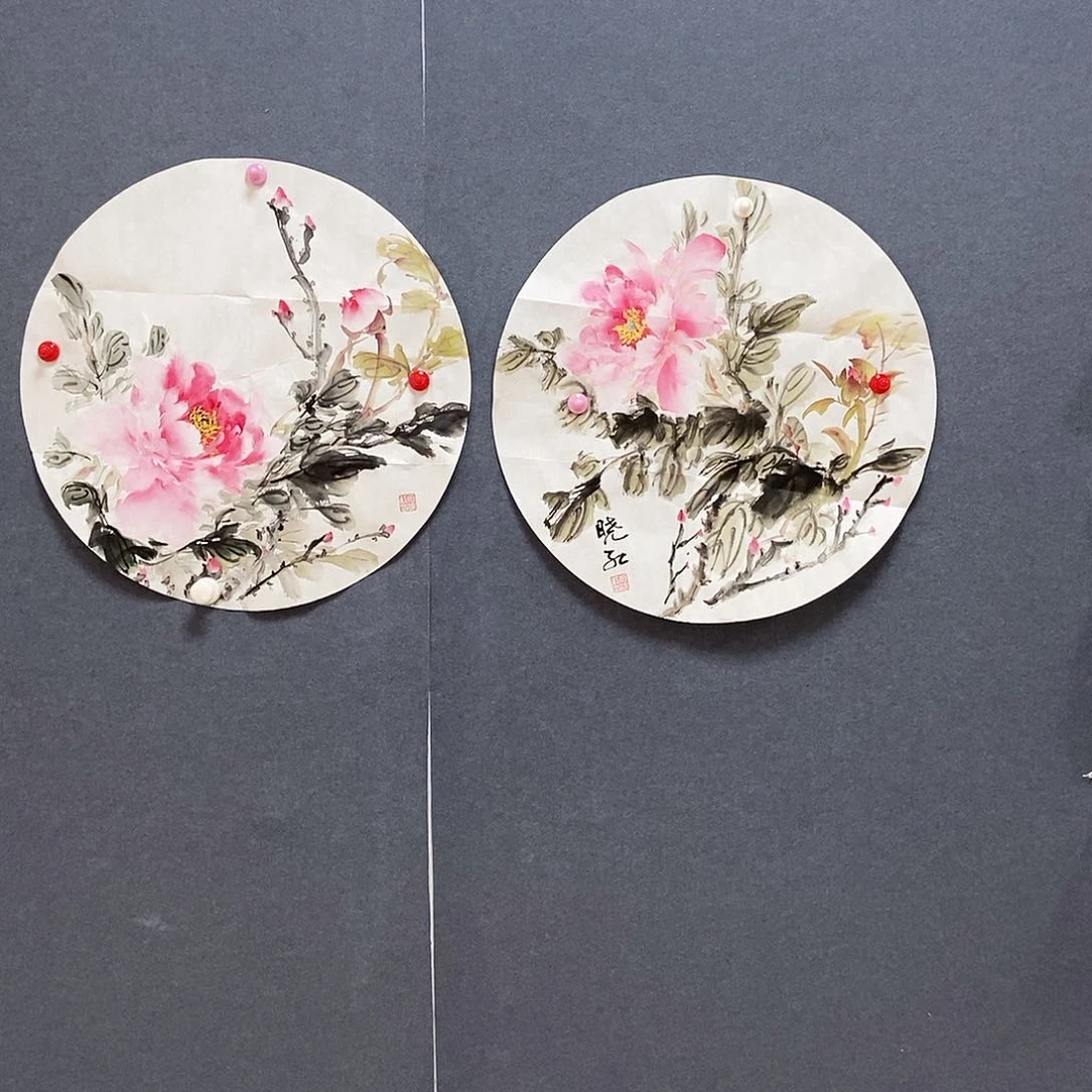 国画42/42田晓红手绘画心