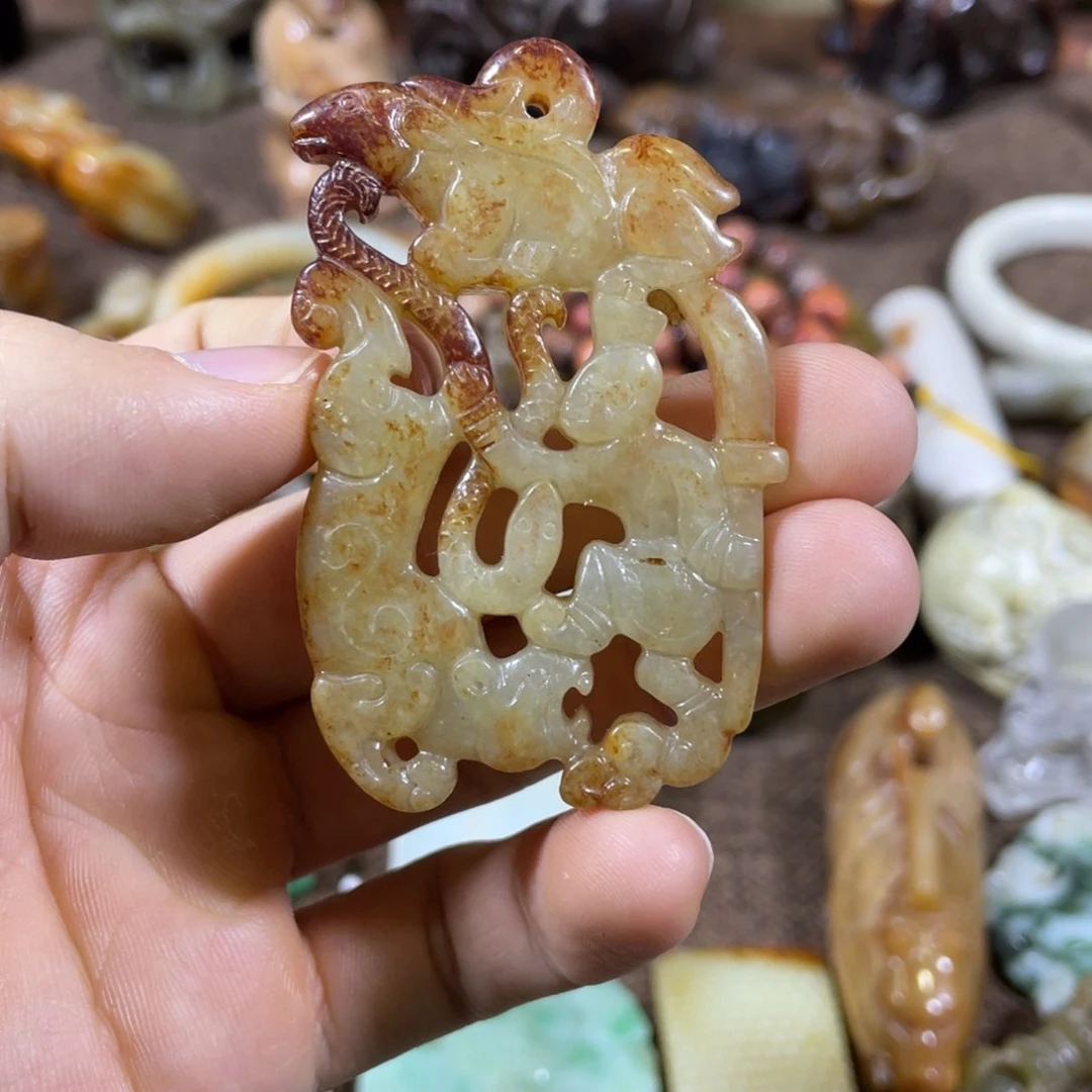 和田玉未镶嵌吊坠(不含链)