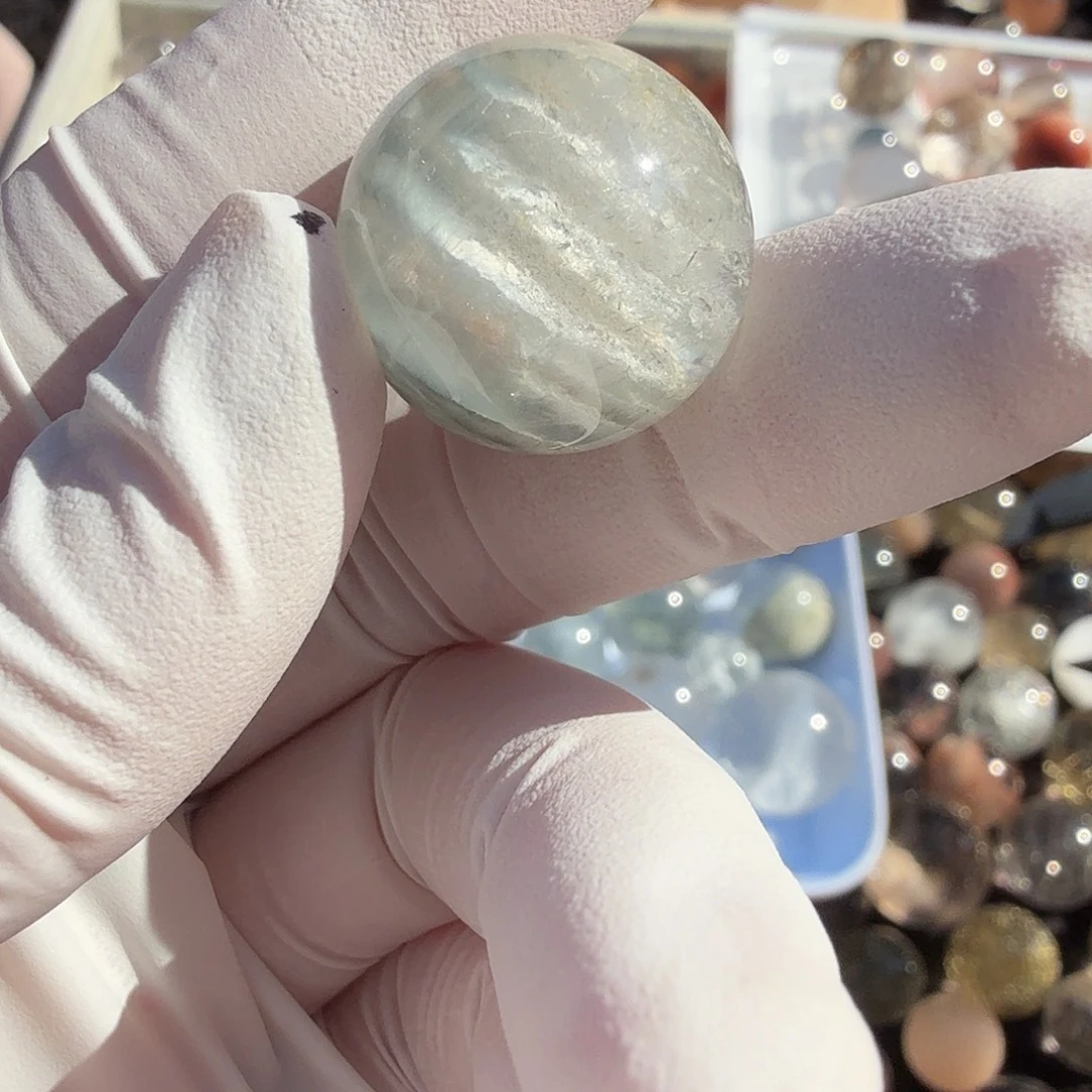 A****水晶未镶嵌珠宝半成品兔毛18.7mm定制不退换