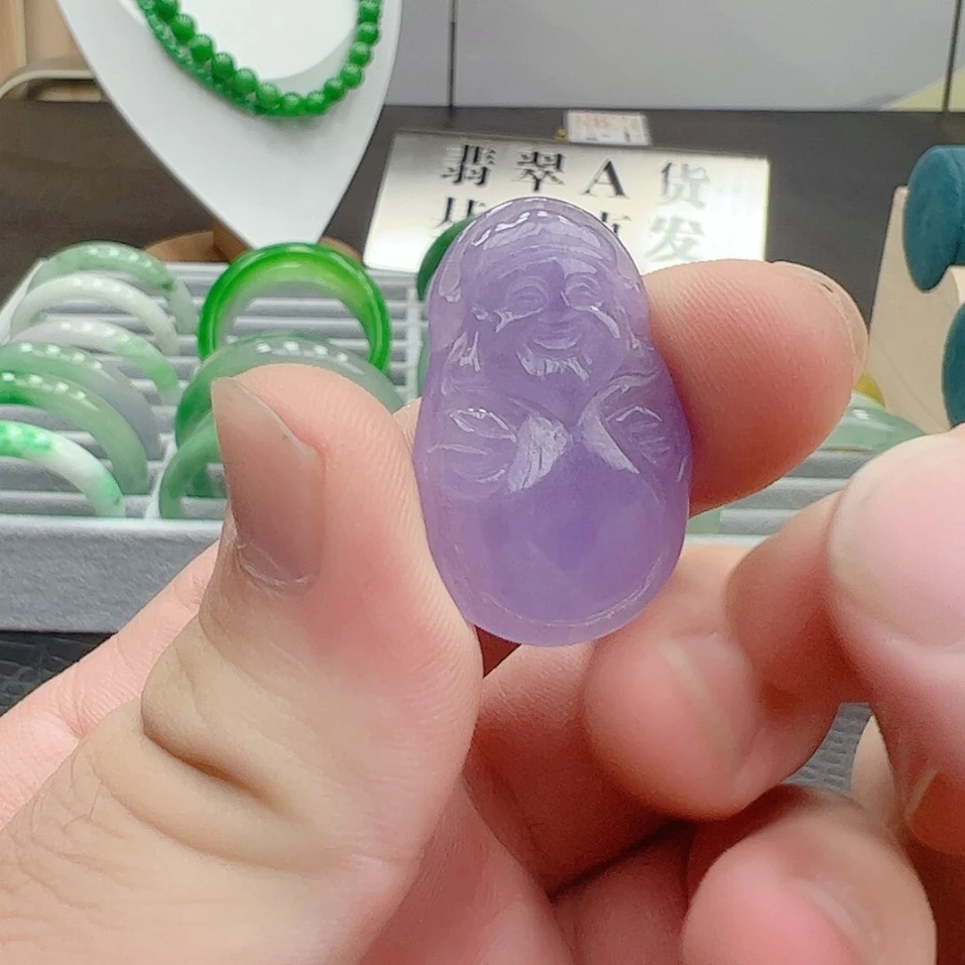 翡翠银S925镶嵌吊坠(赠链)