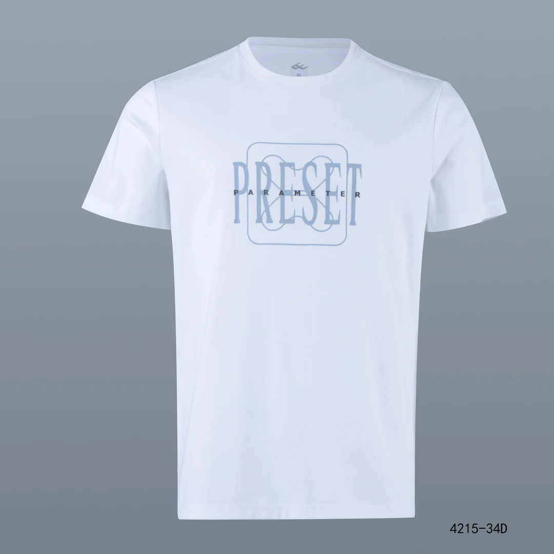 向尚运动男式T恤6113浅灰 6114暗绿 6115黑色 6116白色