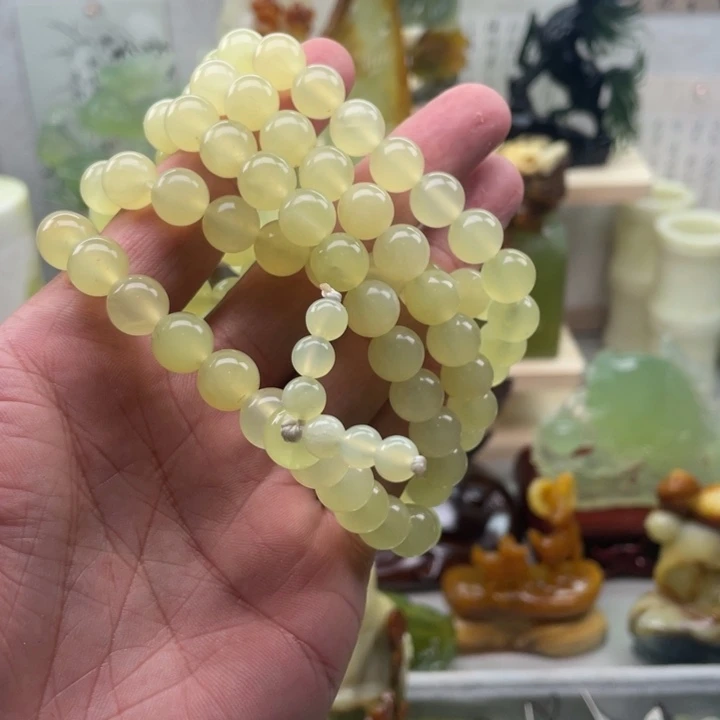 蛇纹石玉未镶嵌四大名玉手串