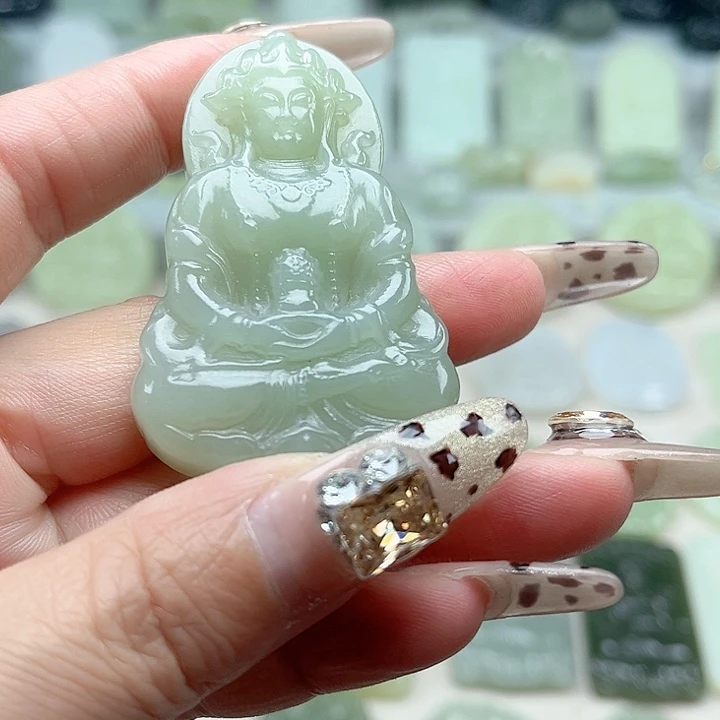 和田玉未镶嵌颈饰