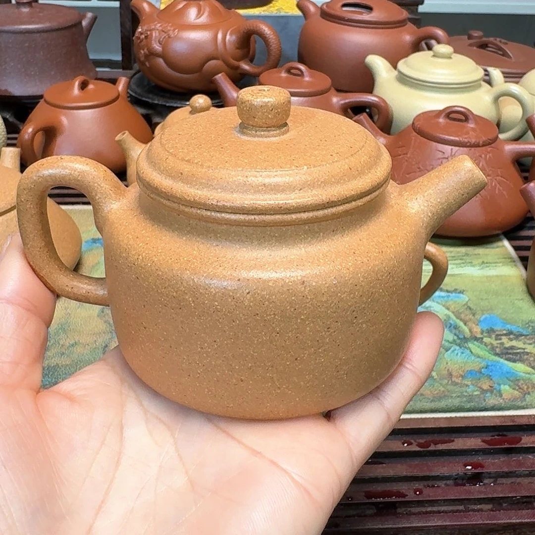 紫砂茶壶黄金段半手工微暇