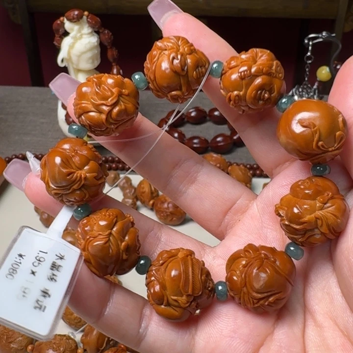 橄榄核手串/手链田****?弥勒