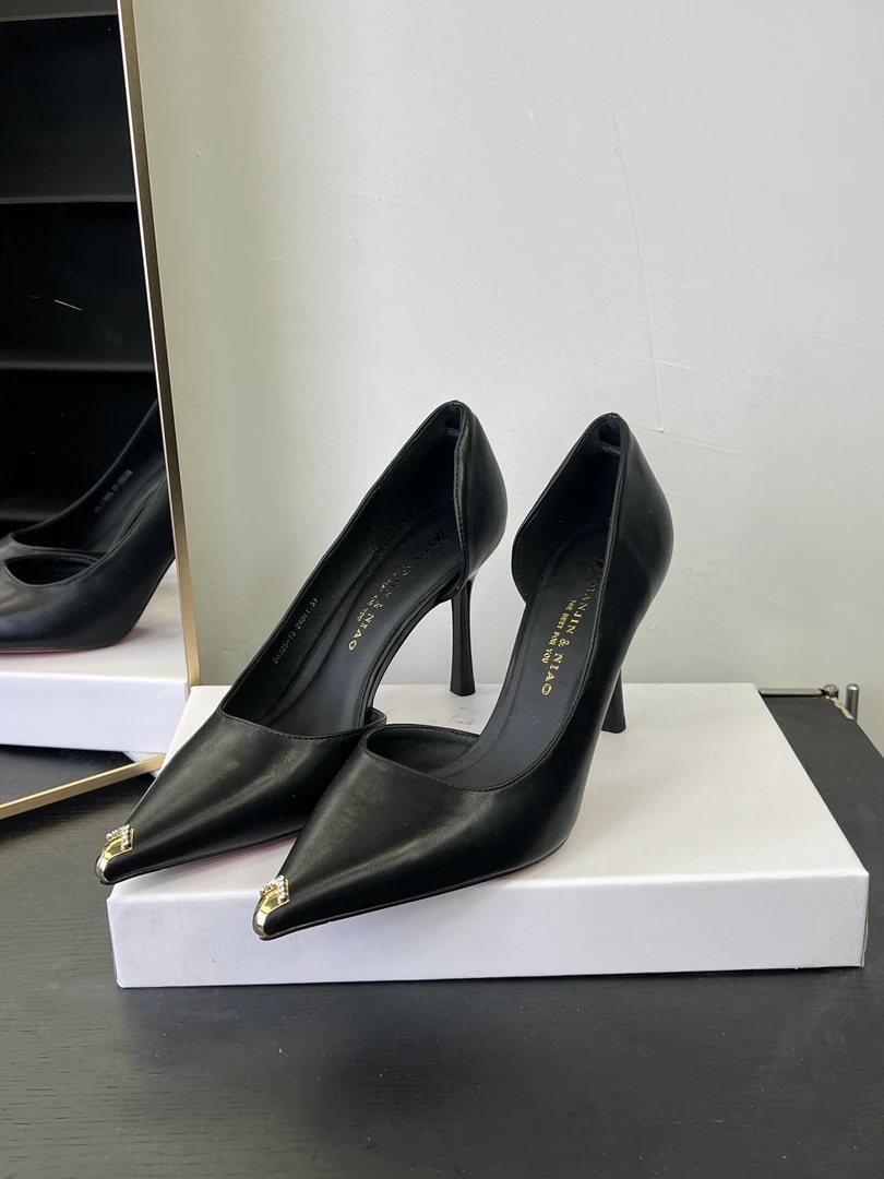 （6厘米）3325-13黑色细跟高跟鞋时尚舒适