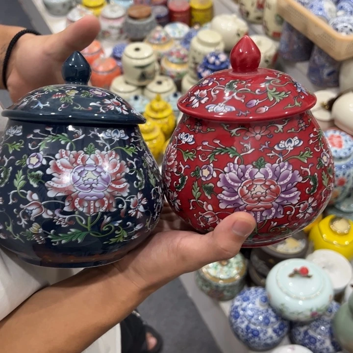 瑕疵福利品陶瓷茶叶罐不影响使用介意勿拍