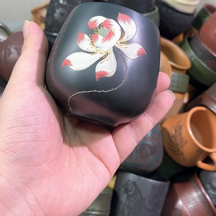 茶杯紫砂全手工紫砂主人杯