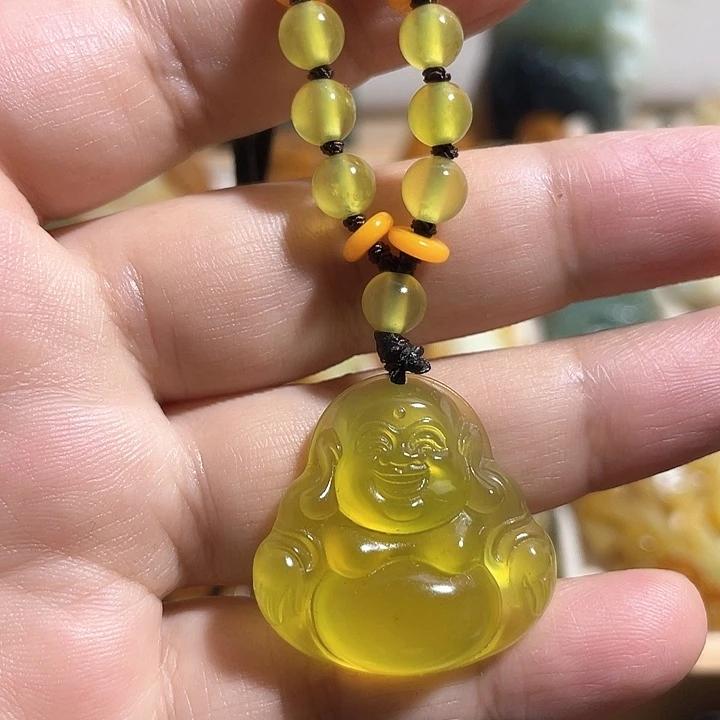 岫玉吊坠(赠链)未镶嵌微棉