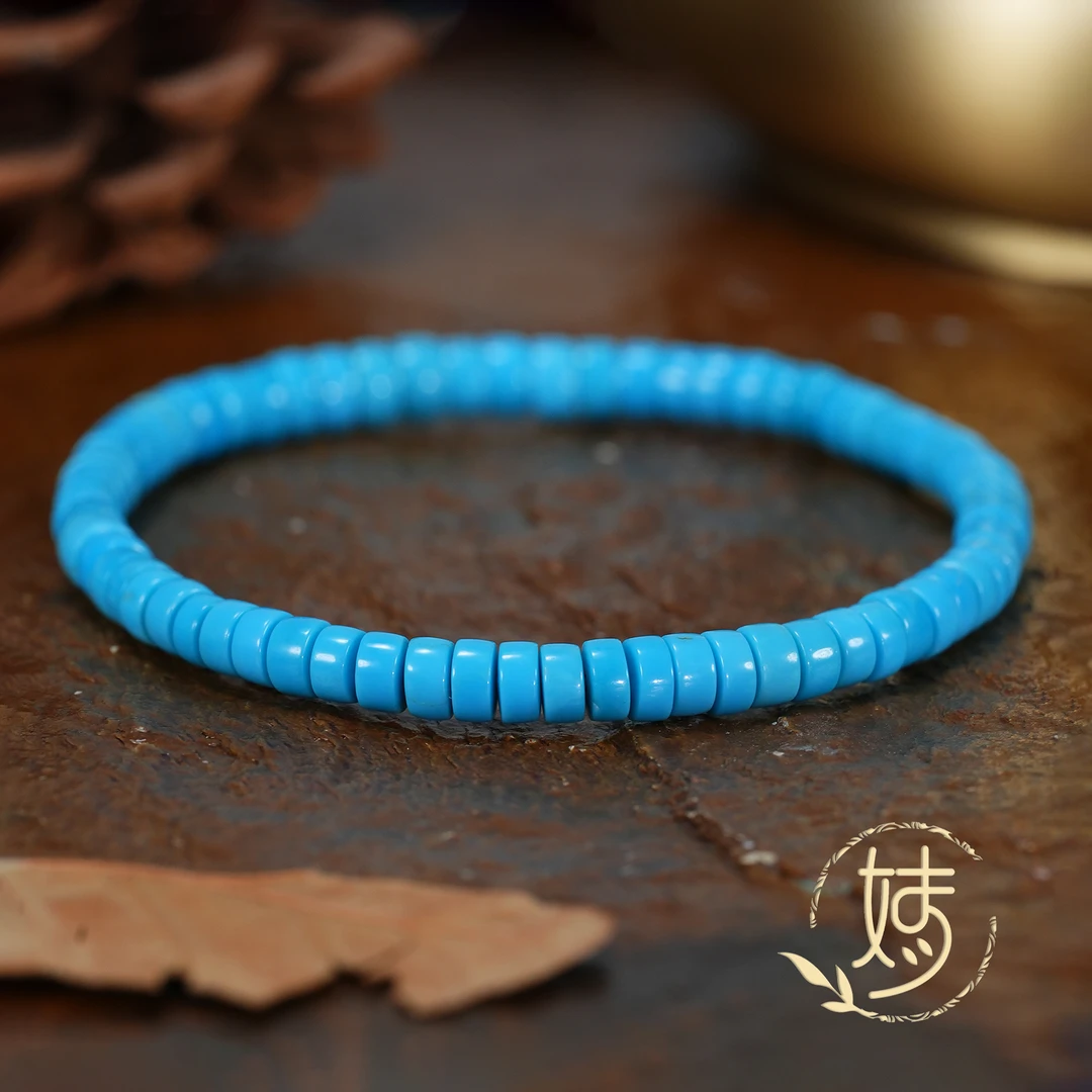 【婧婧精选】 臻品 · 克拉级睡美人蓝松精工直切手串