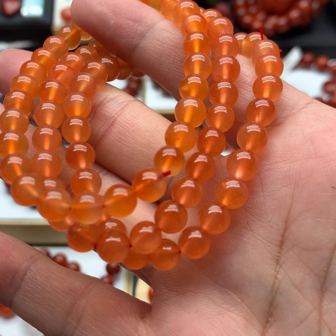 南红玛瑙手链，发货一个未镶嵌