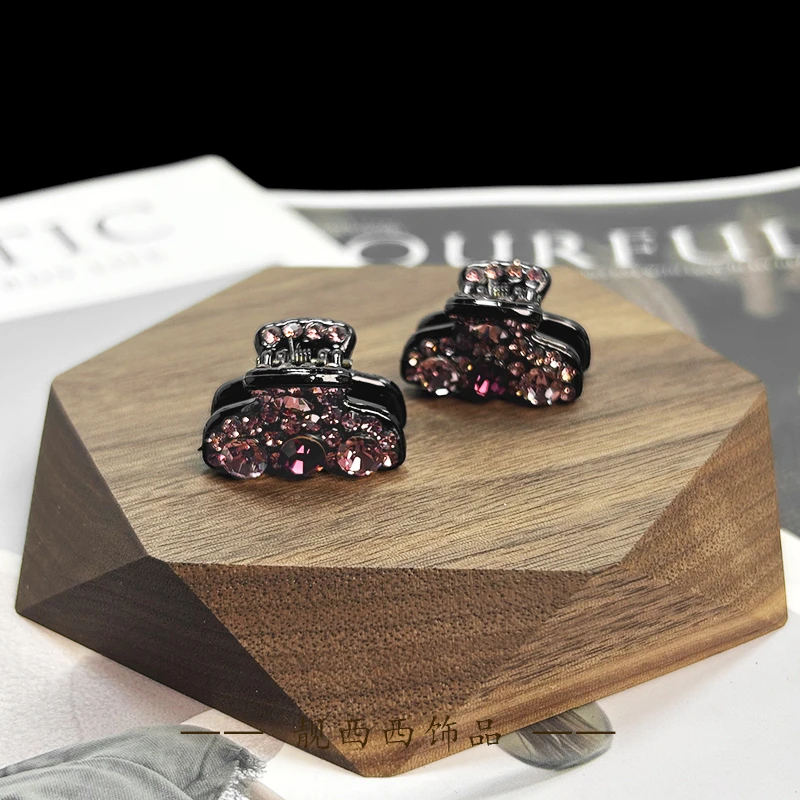 【LXX靓西西】104 刘海抓夹2.7厘米粉紫色优雅气质小抓夹两只装