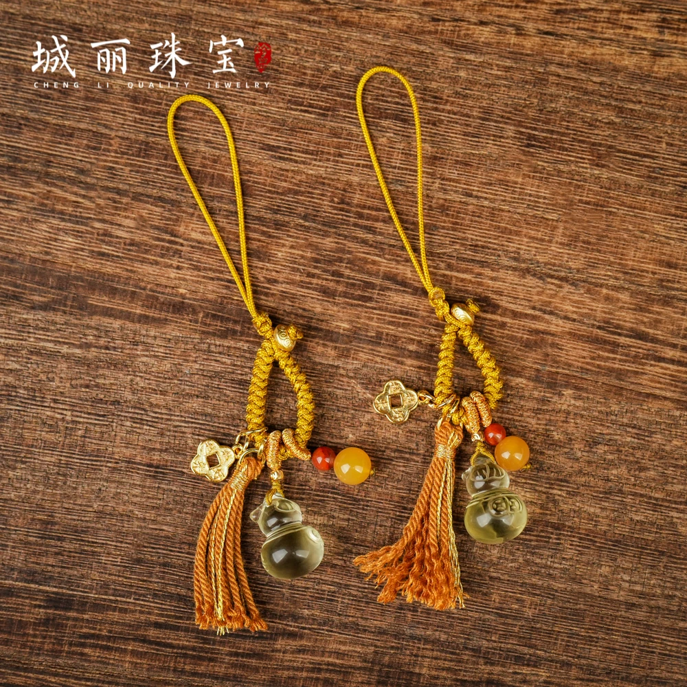 【城丽】水晶葫芦挂件/（发一个）ZJH-9072
