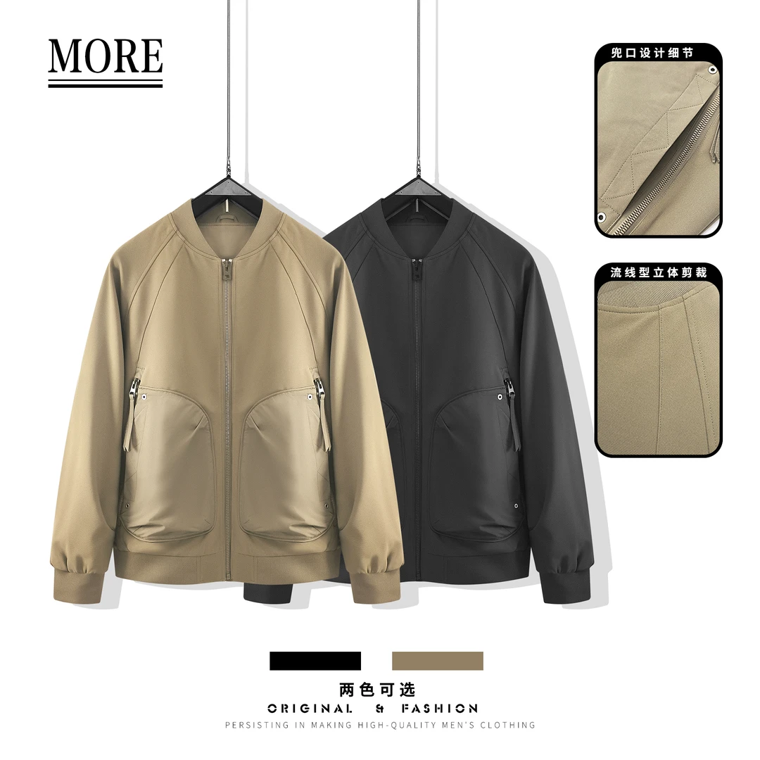 冬季新款】时尚休闲工装拼接设计棒球领夹克棉衣外套  C16