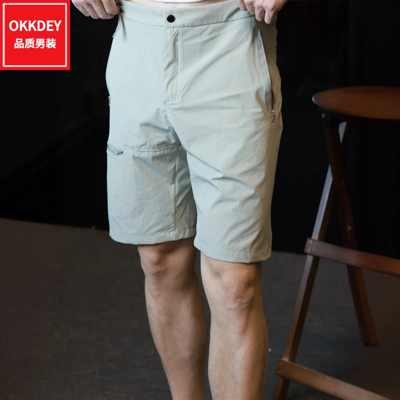 凉感速干短裤夏季轻薄款男士户外运动五分西裤高品质宽松休闲裤子