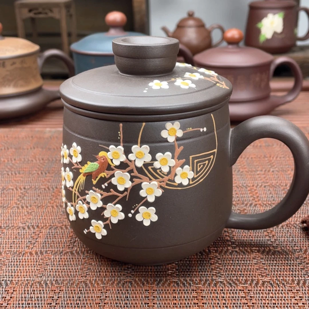 【闪购商品】紫砂茶杯宜兴原矿紫砂盖杯微瑕