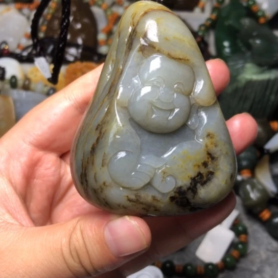 和田玉未镶嵌把件