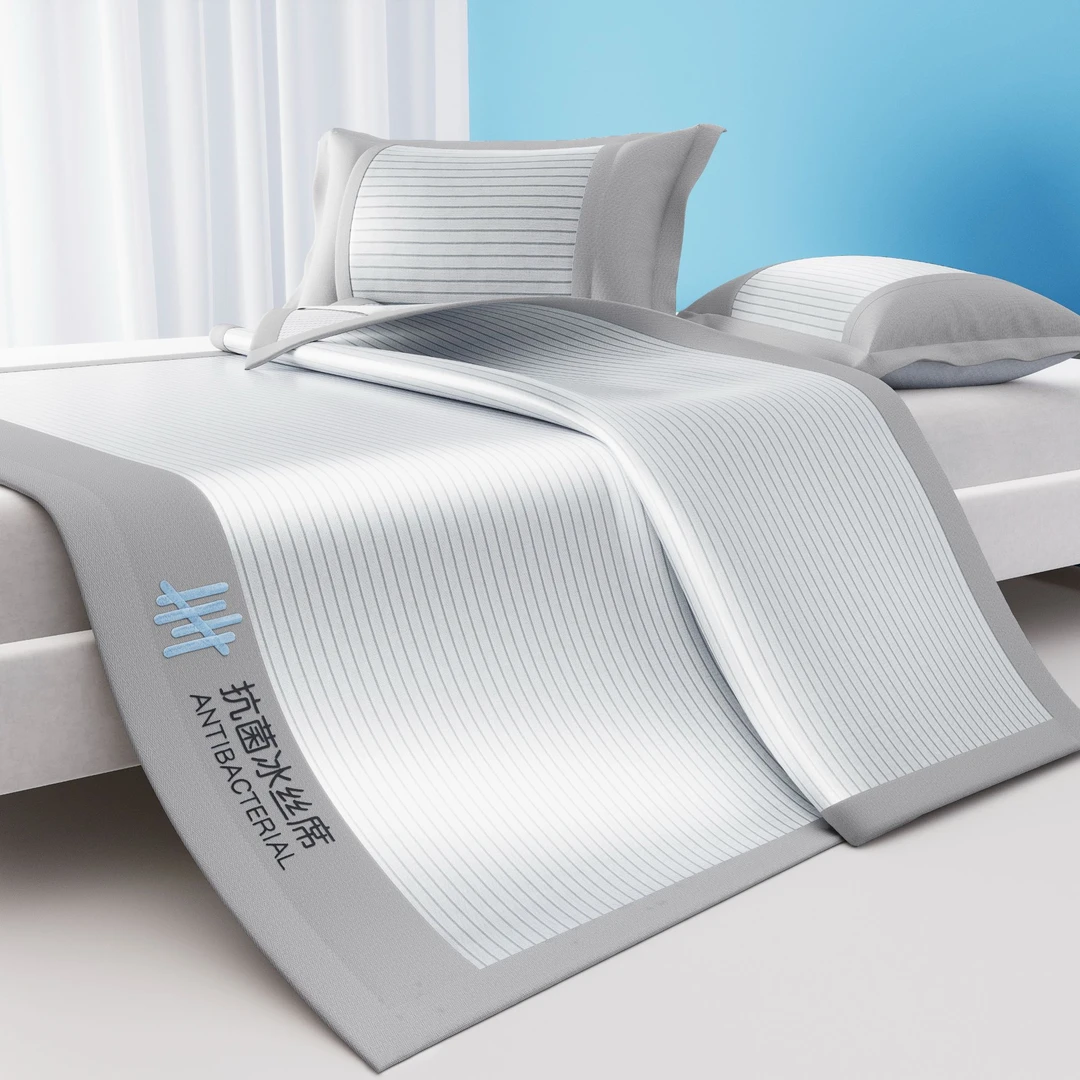 【莫奈】升级款高档冰丝凉席夏季家用凉感空调席生活裸睡冰丝纤维