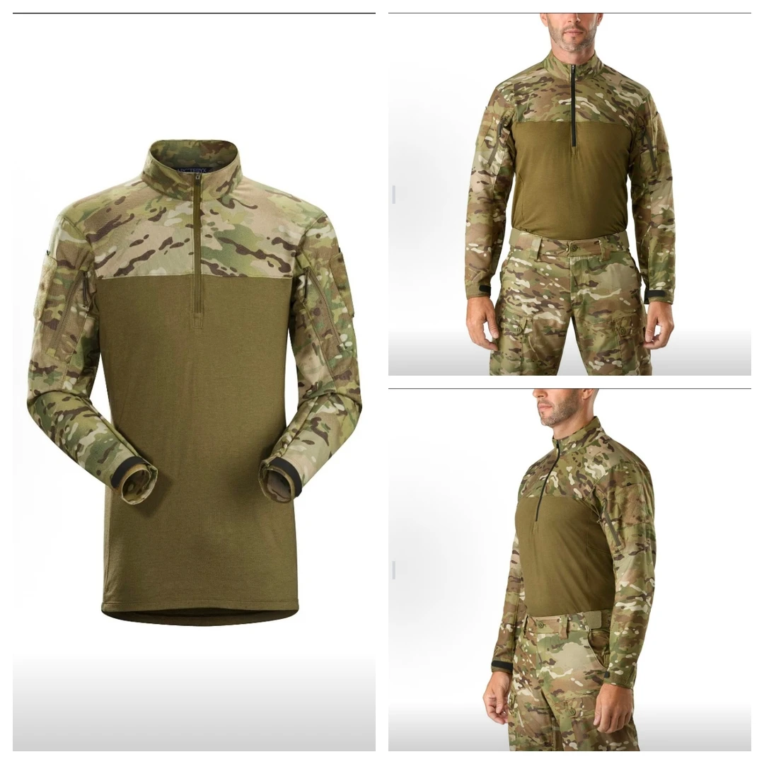 【ARCTERYX始祖鸟】Assault Shirt LT Multi Cam迷彩立领舒适长袖