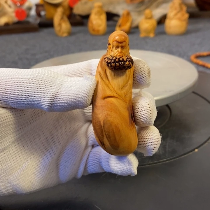 柏木（崖柏）达摩手把件