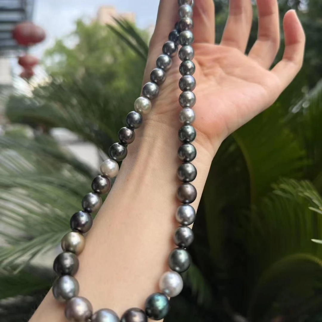 8/11糖果莫兰迪海水大溪地珍珠项链  XL2722