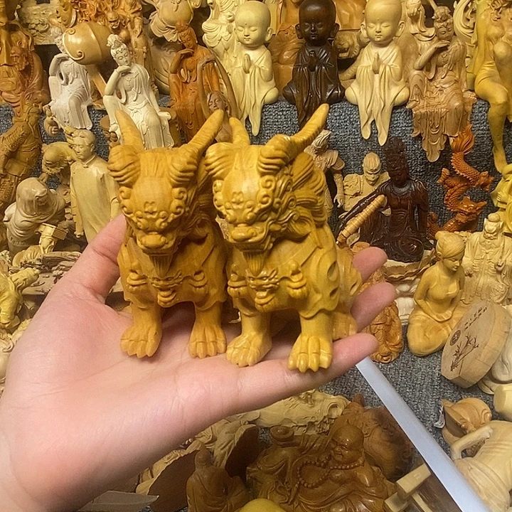 黄杨木黄杨木瑕疵麒麟