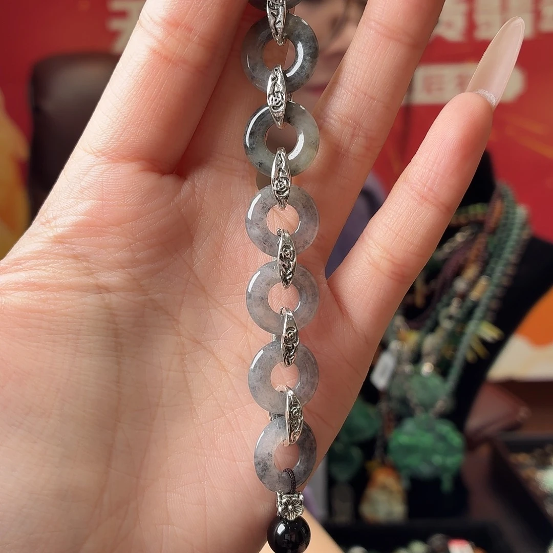 翡翠未镶嵌耳饰手串