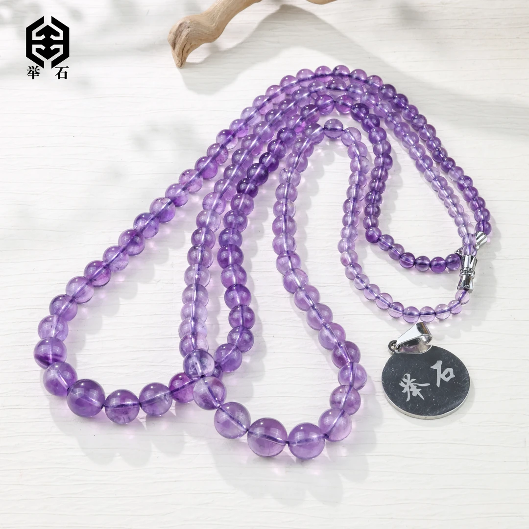 【举石饰品】X02-H9-0849水晶珠链（一件/多样性发/约4-10mm）M